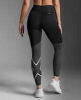 2XU Women Light Speed React Hi-Rise Compression Tights - Black / India Ink