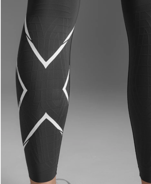 2XU Women Light Speed React Hi-Rise Compression Tights - Black / India Ink