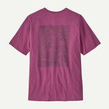 Patagonia Men Strataspire Responsibili-Tee - Faded Magenta
