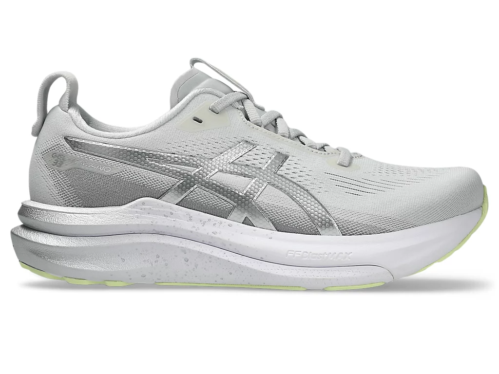 Asics Women Gel-Kayano 33 - Platinum Platinum / Glow Green