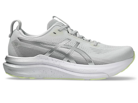 Asics Women Gel-Kayano 33 - Platinum Platinum / Glow Green