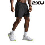 2XU Men Motion 5 Inch Shorts - Black / Black