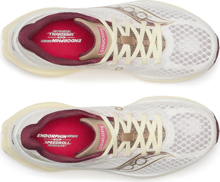 Saucony Women Endorphin Speed 5 - Ivory / Maroon