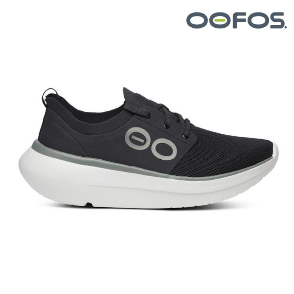 OOFOS Men OOmy Stride - White / Black