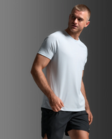 2XU Men Aero Mesh Tee - Moonstone / Black Reflective