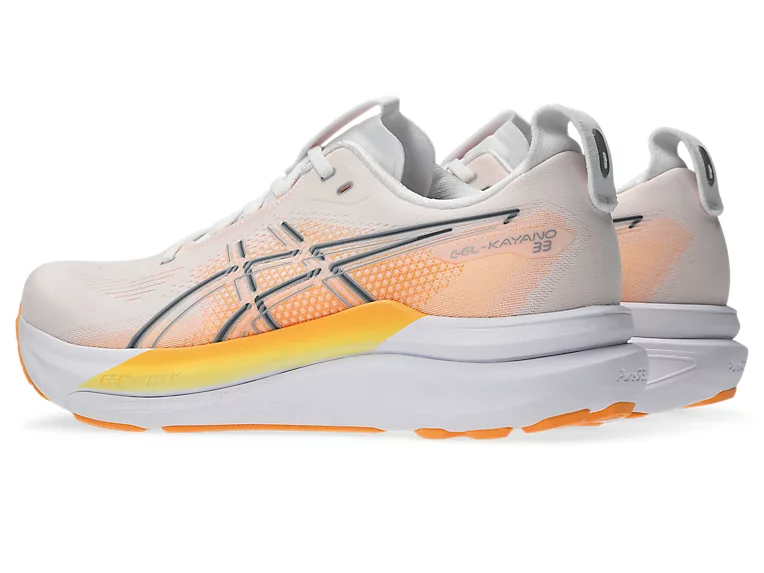 ASICS Men Gel-Kayano 33 - White / Stadium Orange