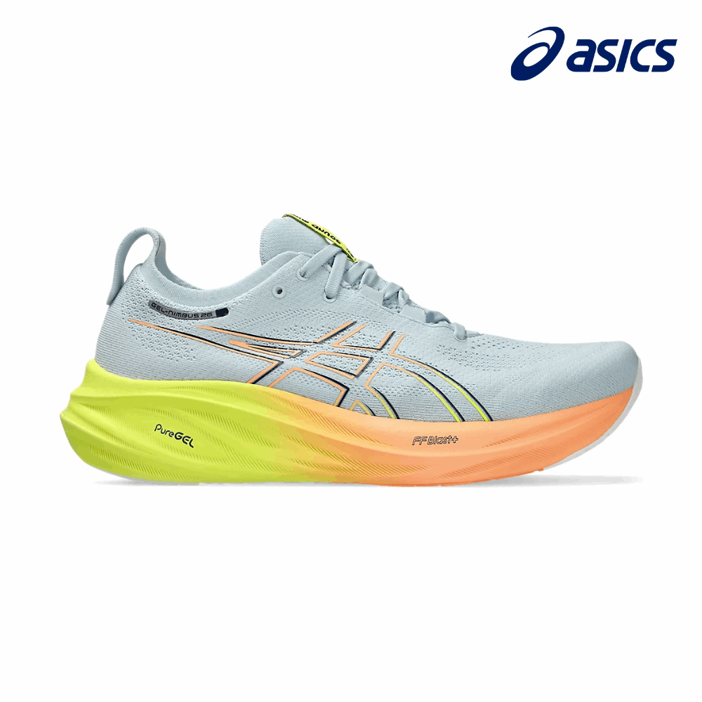 ASICS Men Gel-Nimbus 26 Paris Cool Grey Safety Yellow