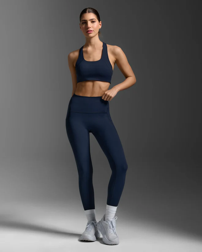 2XU Women Form Stash Hi-Rise Comp Tight - Midnight / Midnight