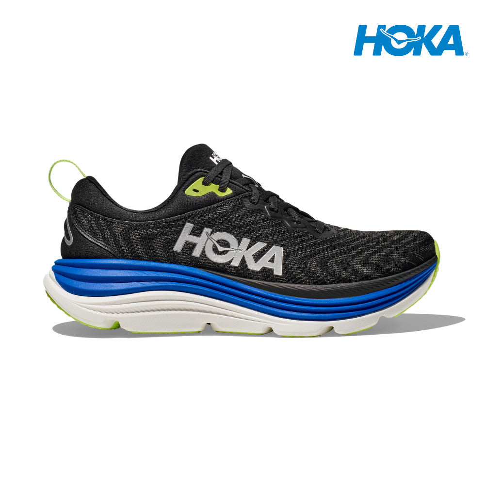 HOKA Men Gaviota 5 Wide - Black / Electric Cobalt