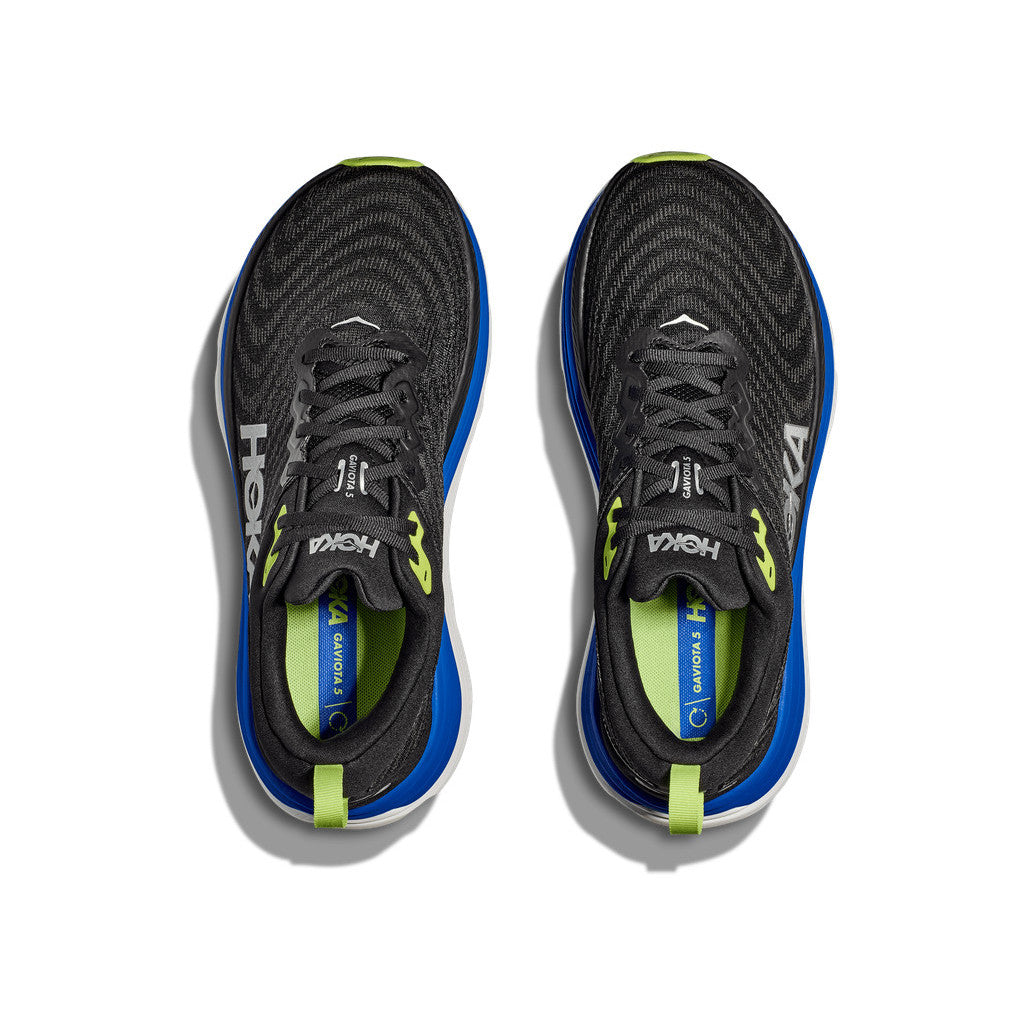 HOKA Men Gaviota 5 Wide - Black / Electric Cobalt