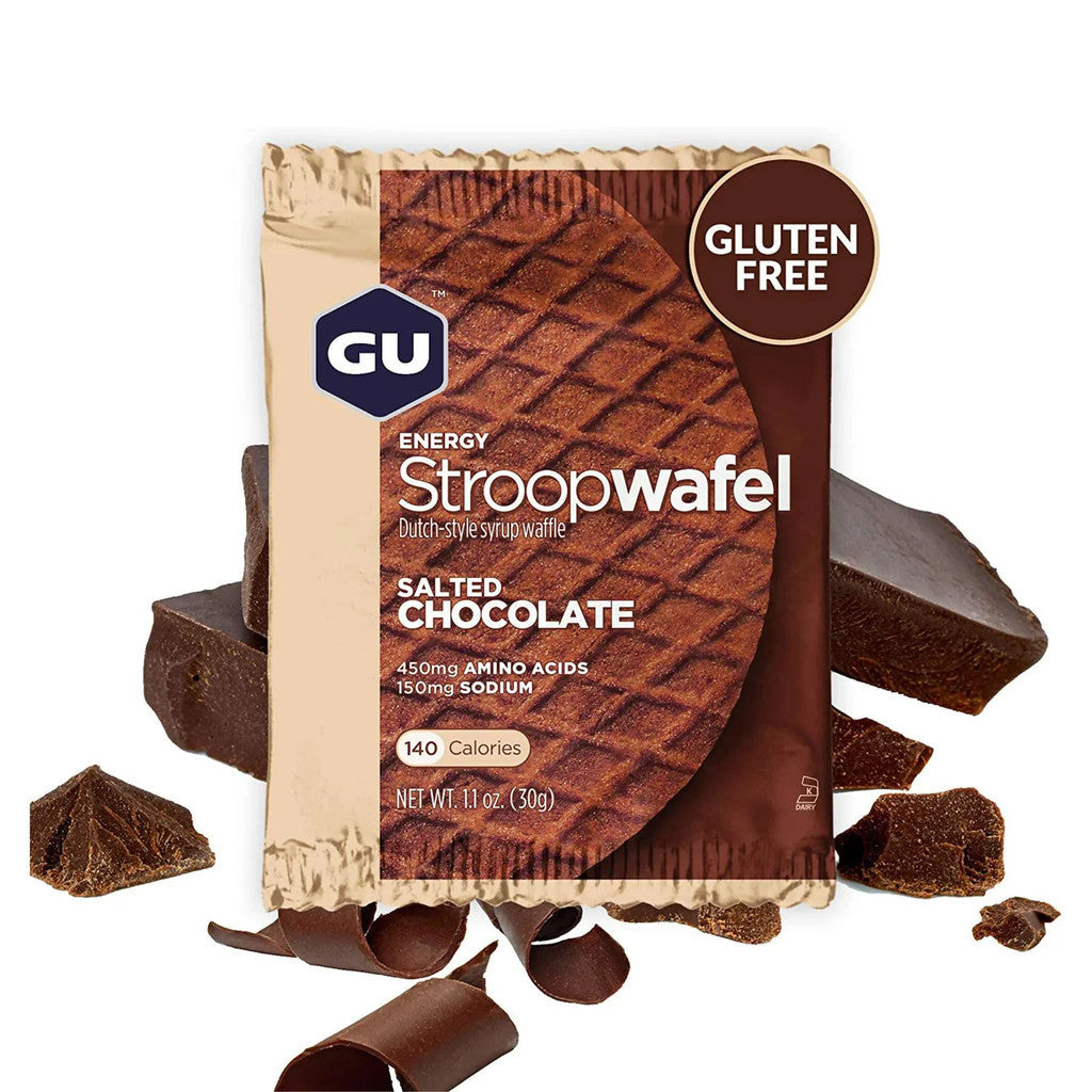 (4 Packs) GU Stroopwafel Salted Chocolate (Gluten Free)