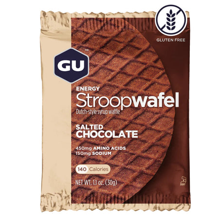 (4 Packs) GU Stroopwafel Salted Chocolate (Gluten Free)