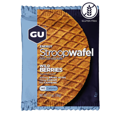 (4 Packs) GU Stroopwafel Wild Berry (Gluten Free)