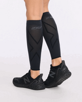 2XU Unisex X Compression Calf Sleeves - Titanium / Black