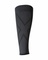 2XU Unisex X Compression Calf Sleeves - Titanium / Black