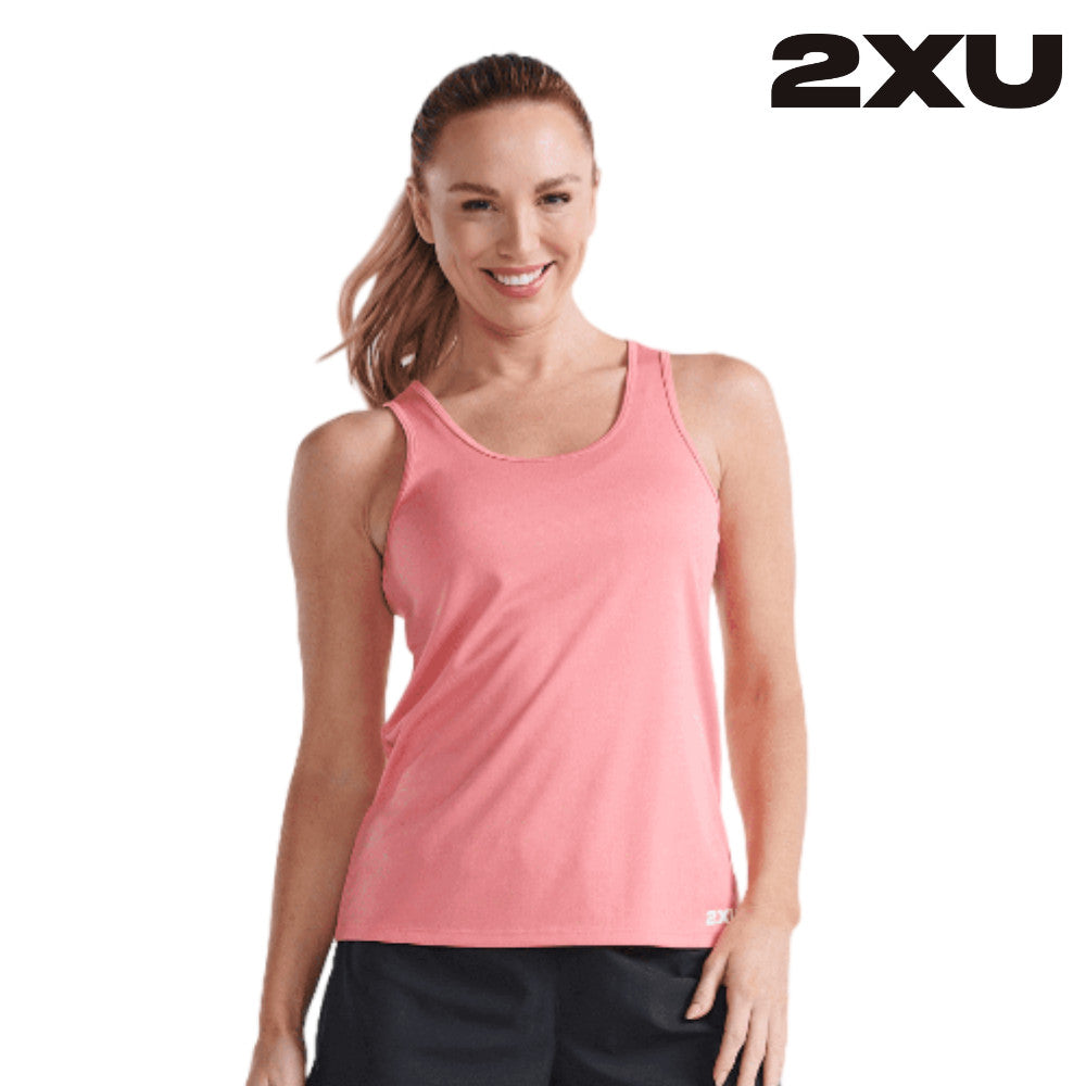 2Xu Women Aero Singlet - Pink Glow / White Reflective