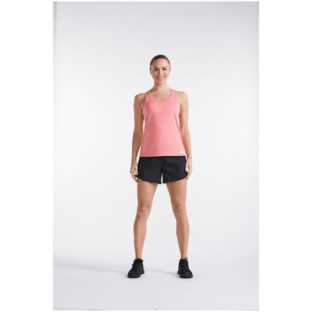 2Xu Women Aero Singlet - Pink Glow / White Reflective