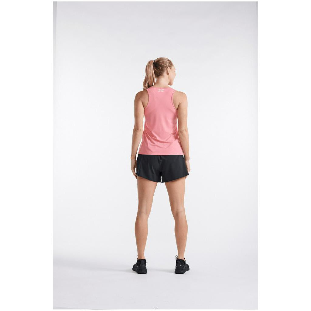 2Xu Women Aero Singlet - Pink Glow / White Reflective