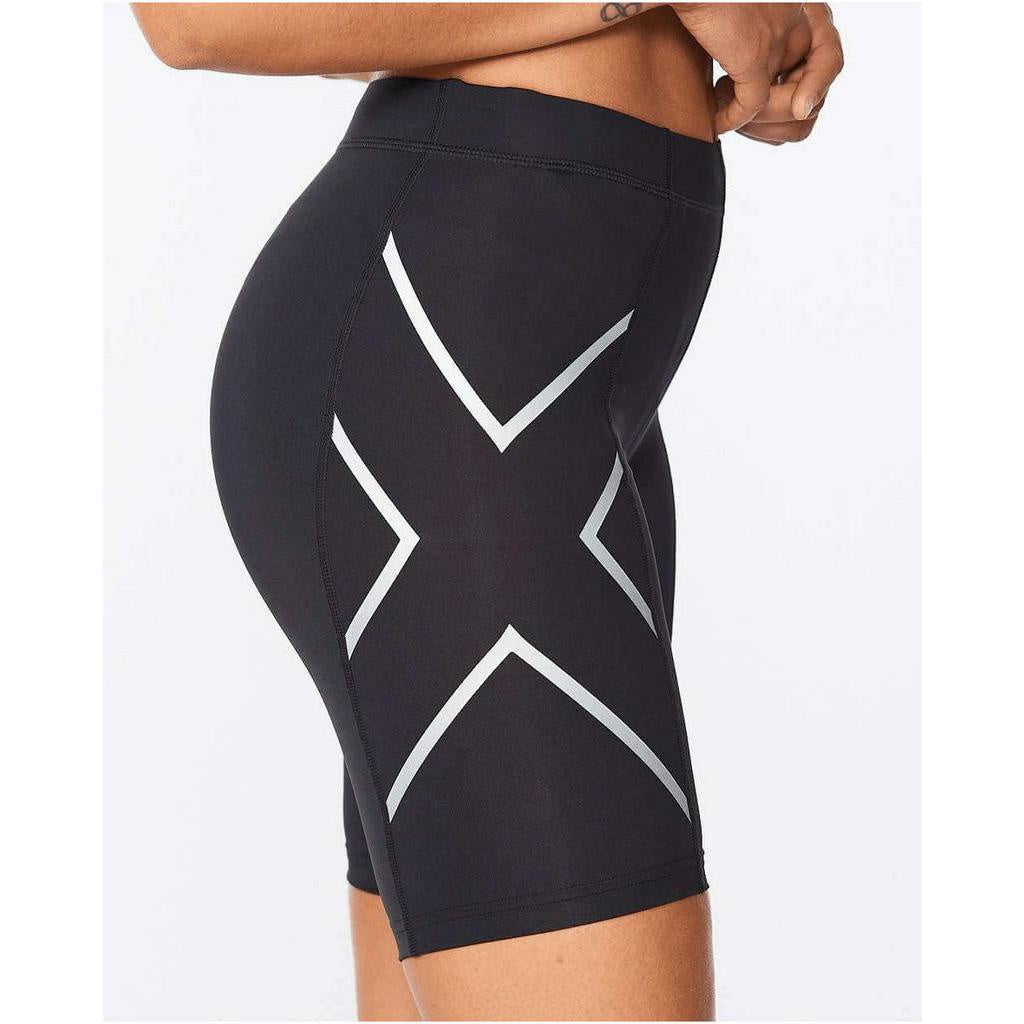 2Xu Women Core Compression Shorts - Black / Silver