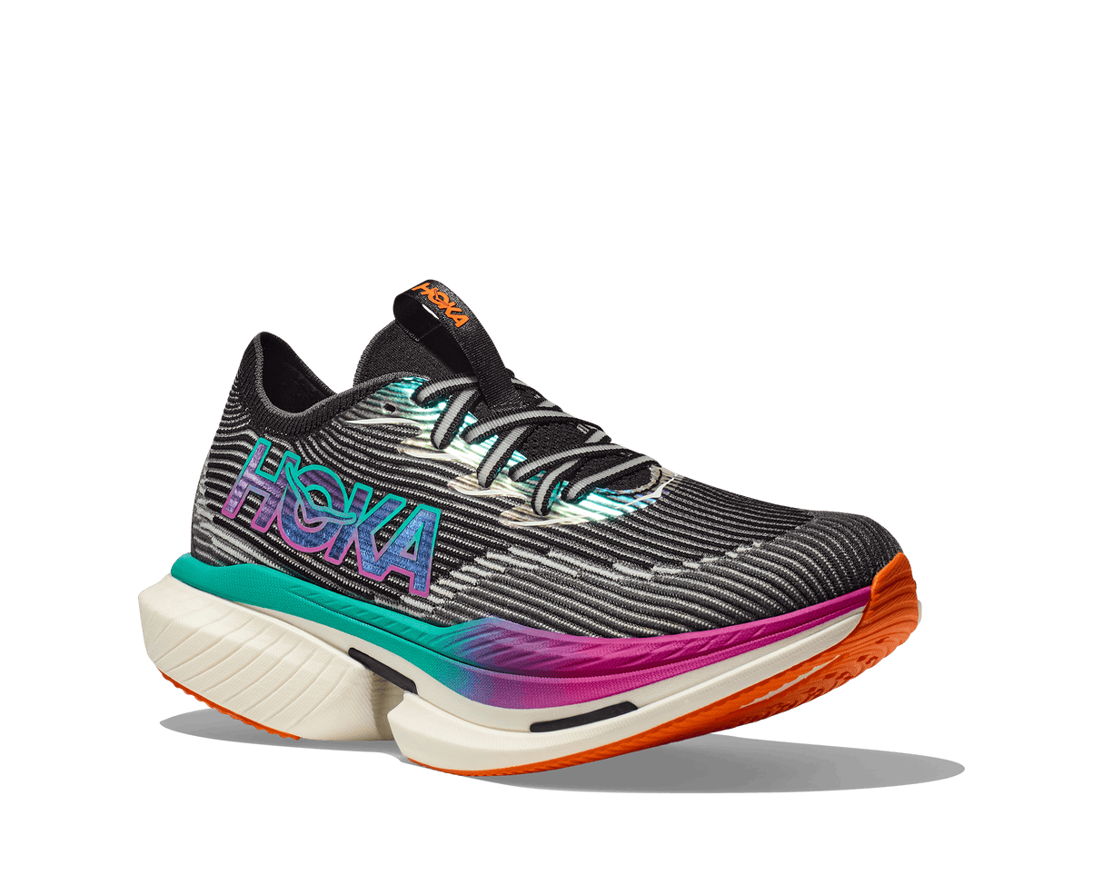 HOKA Unisex Cielo X1 - Black / Electric Aqua