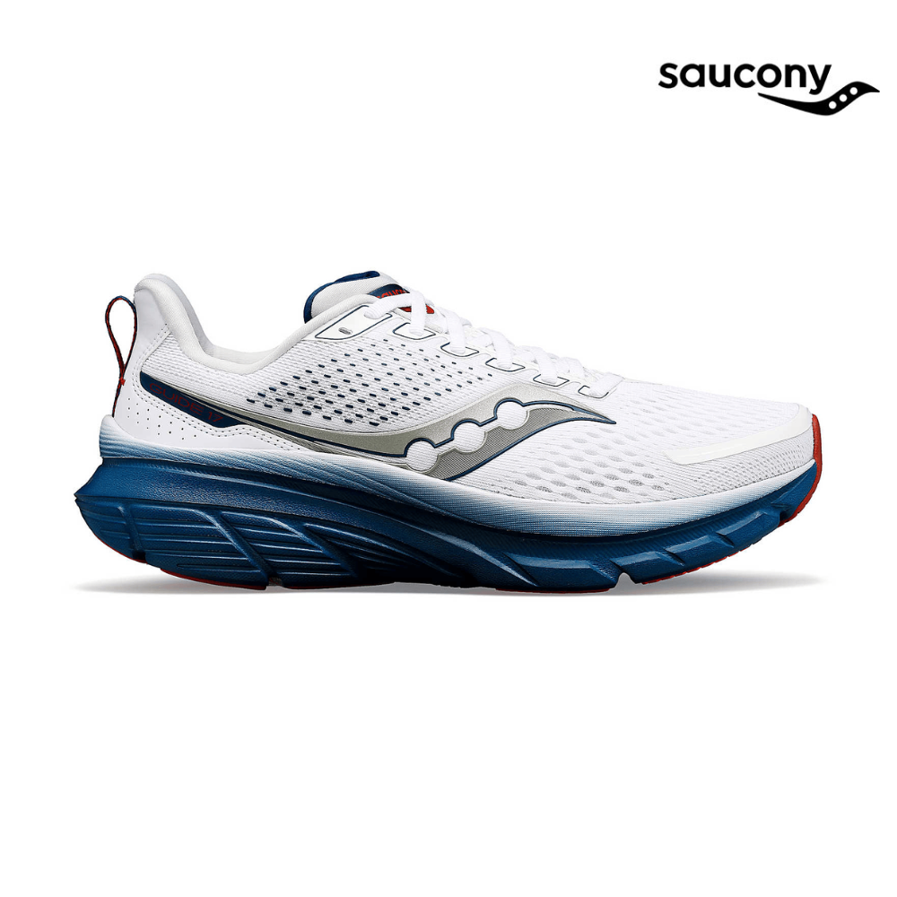 Saucony Men Guide 17 - White/Navy