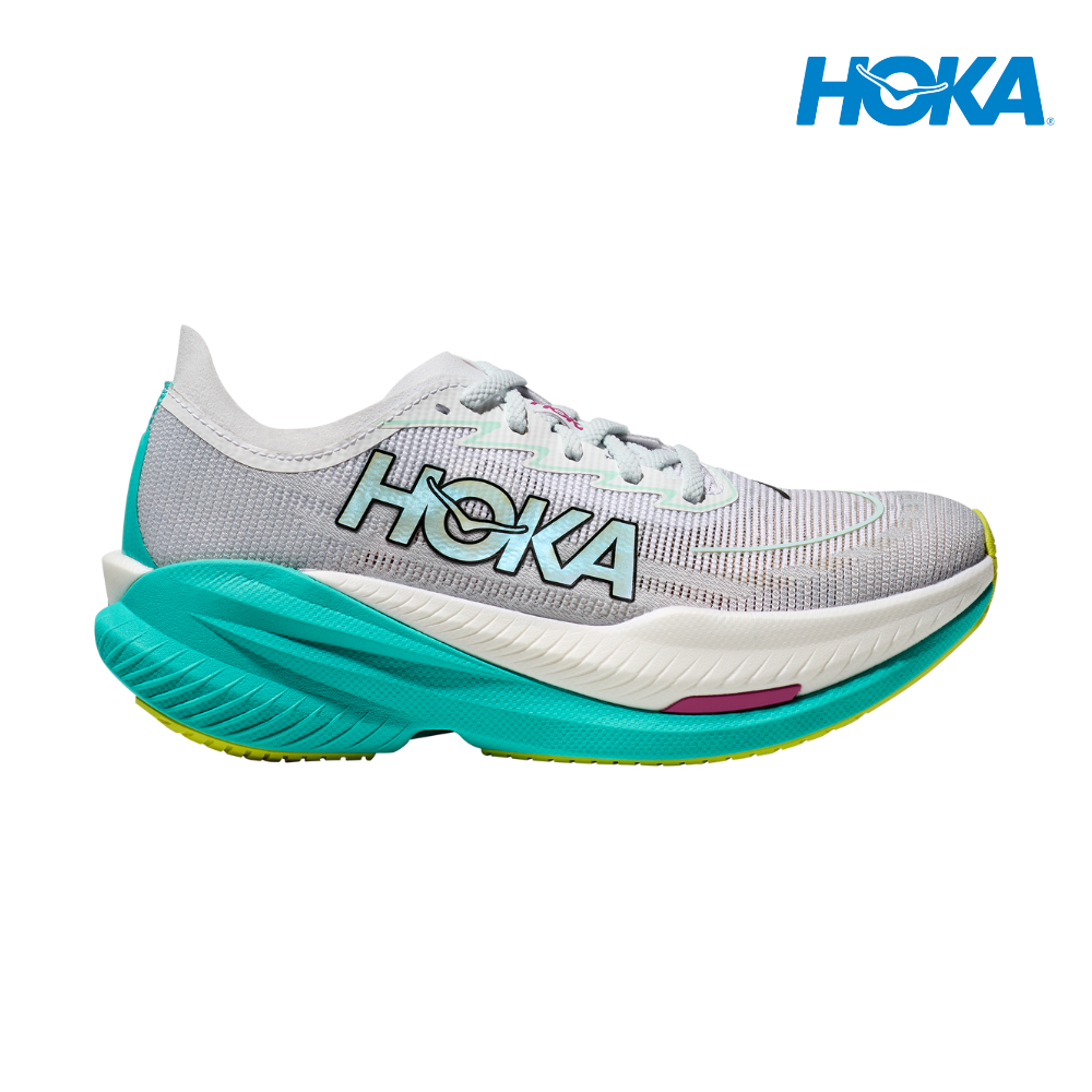 HOKA Women Mach X 2 - Frost / Electric Aqua