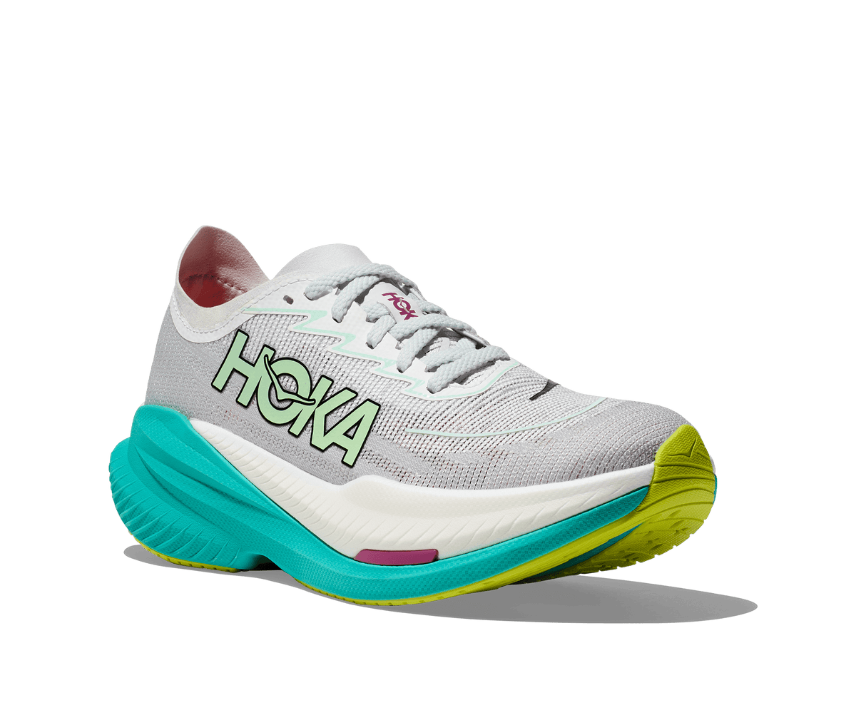 HOKA Women Mach X 2 - Frost / Electric Aqua