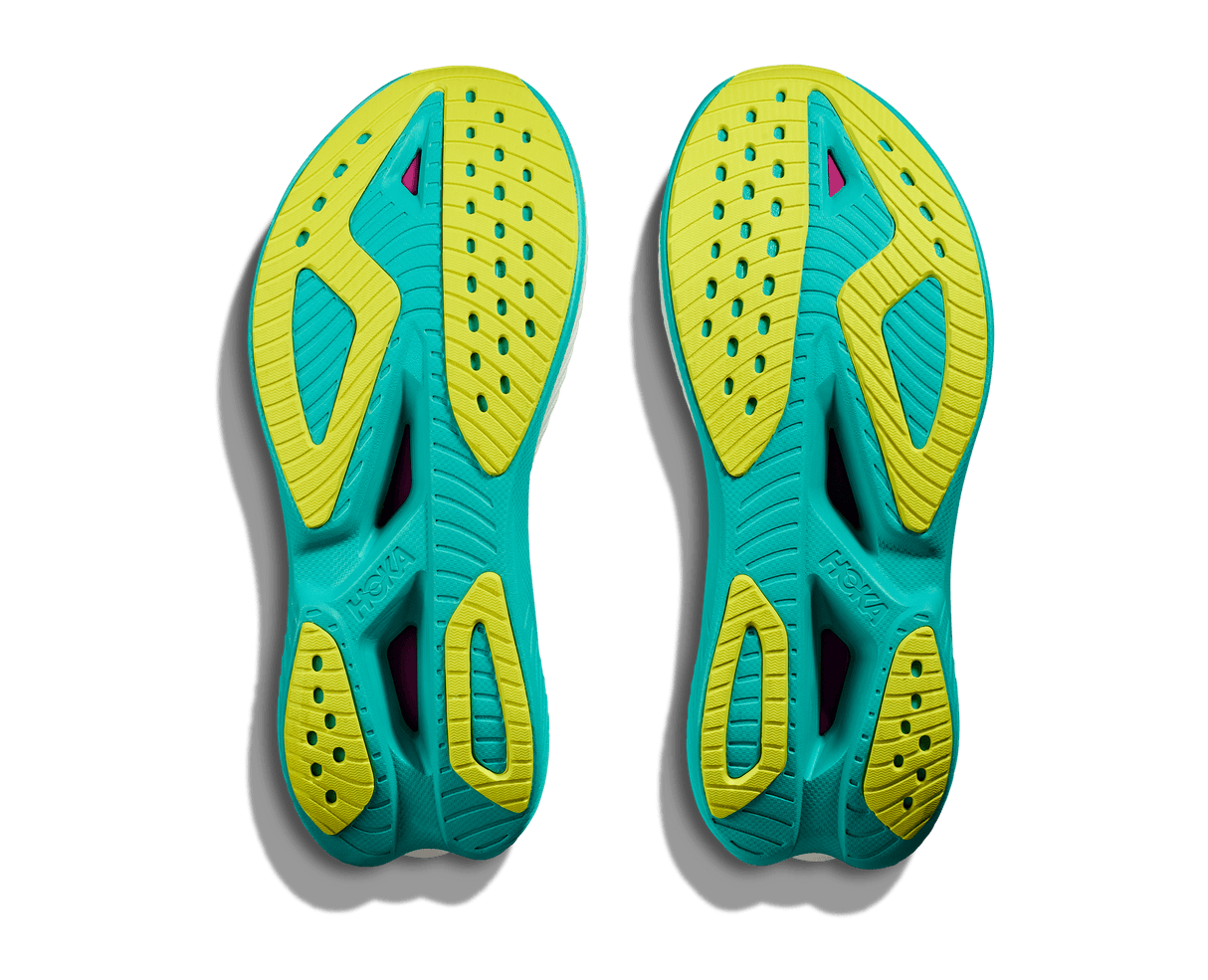 HOKA Women Mach X 2 - Frost / Electric Aqua