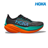 HOKA Men Mach X 2 - Black / Electric Aqua