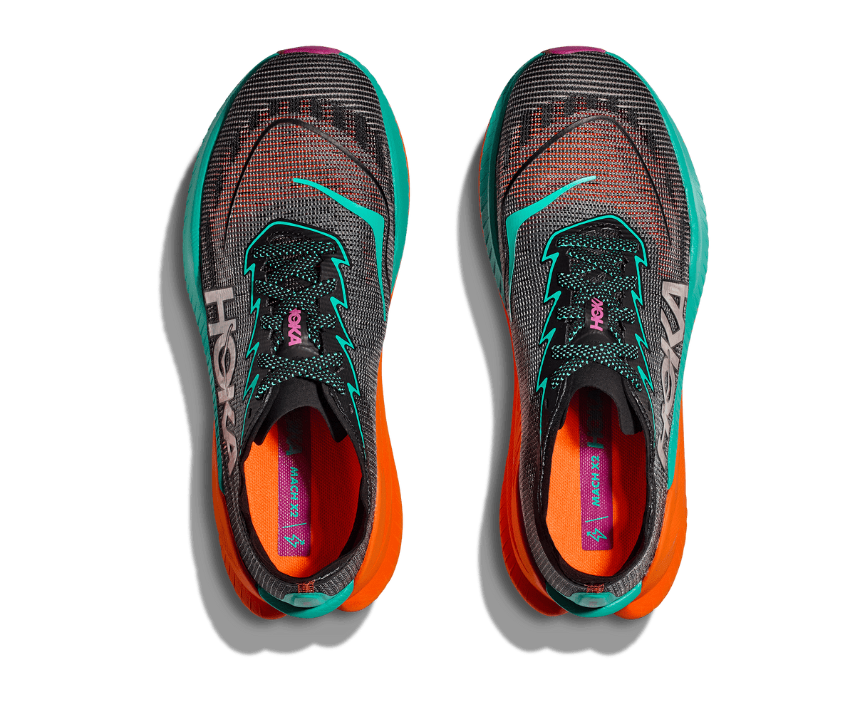 HOKA Men Mach X 2 - Black / Electric Aqua