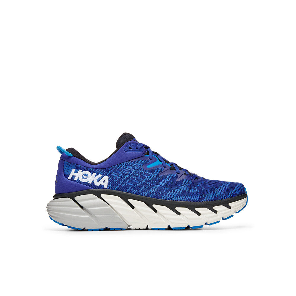 Hoka Men Gaviota 4 Wide Running Shoes - Bluing / Blue Graphite