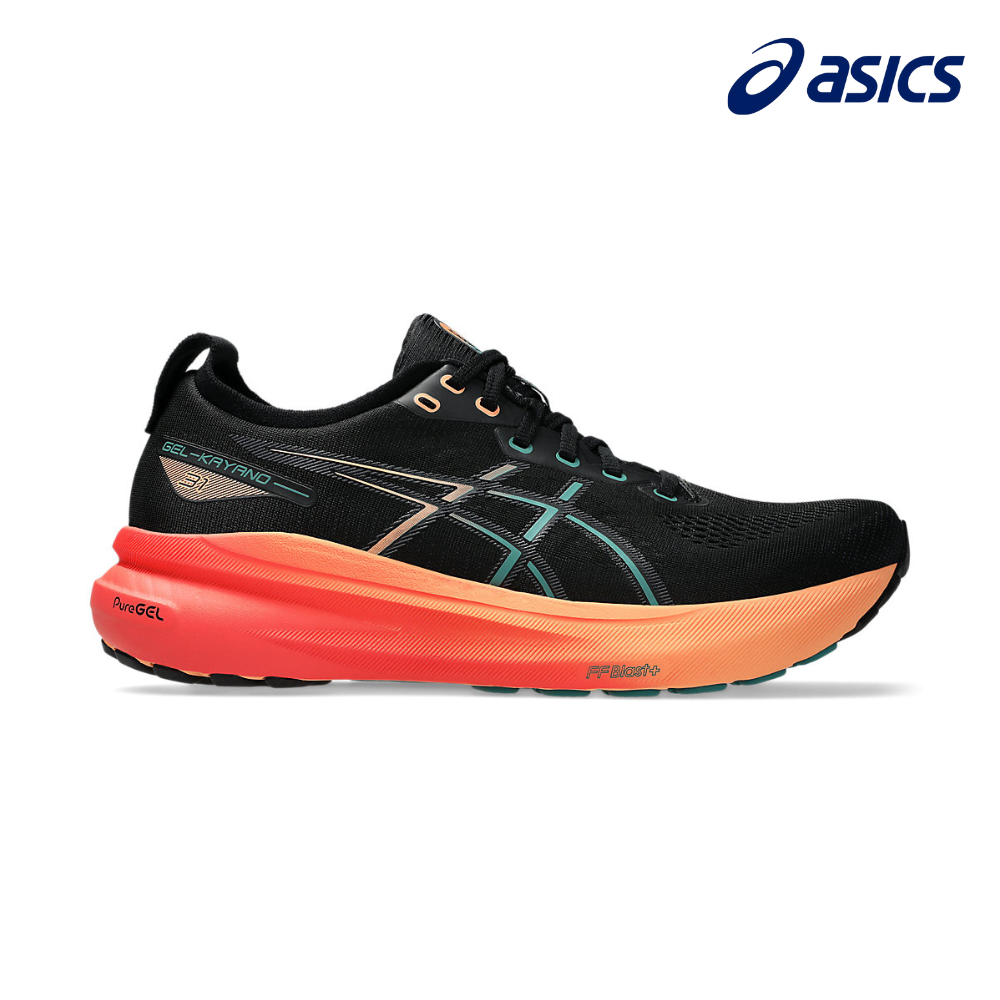 ASICS Men Gel-Kayano 31 Wide Black Rainy Lake