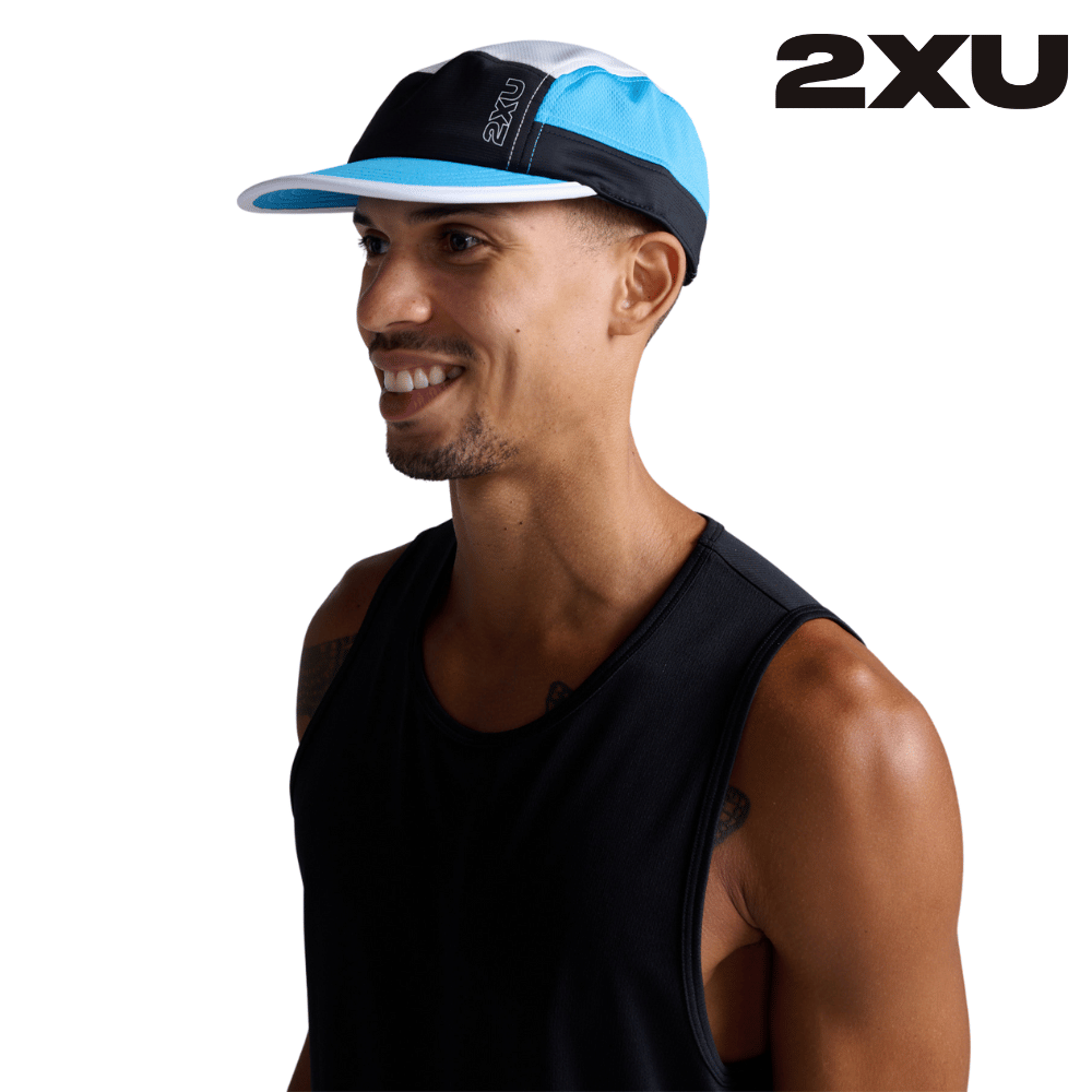 2XU Unisex Light Speed Small Cap - Midnight / Azure Blue – Running