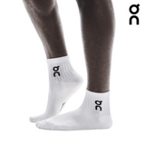 On Unisex Logo Sock Mid 3-Pack - White