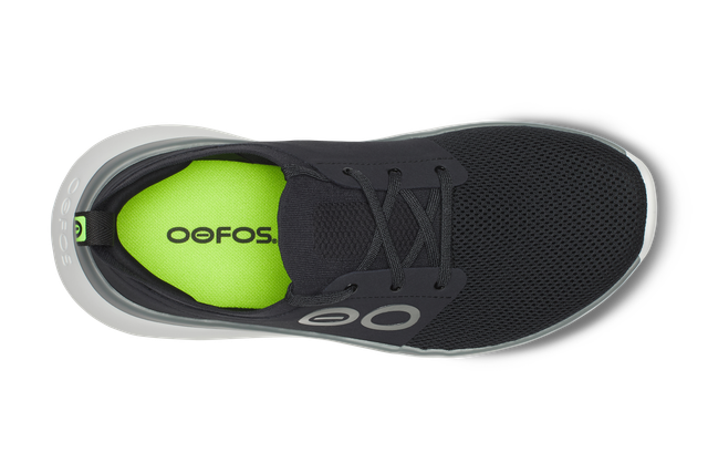 OOFOS Men OOmy Stride - White / Black