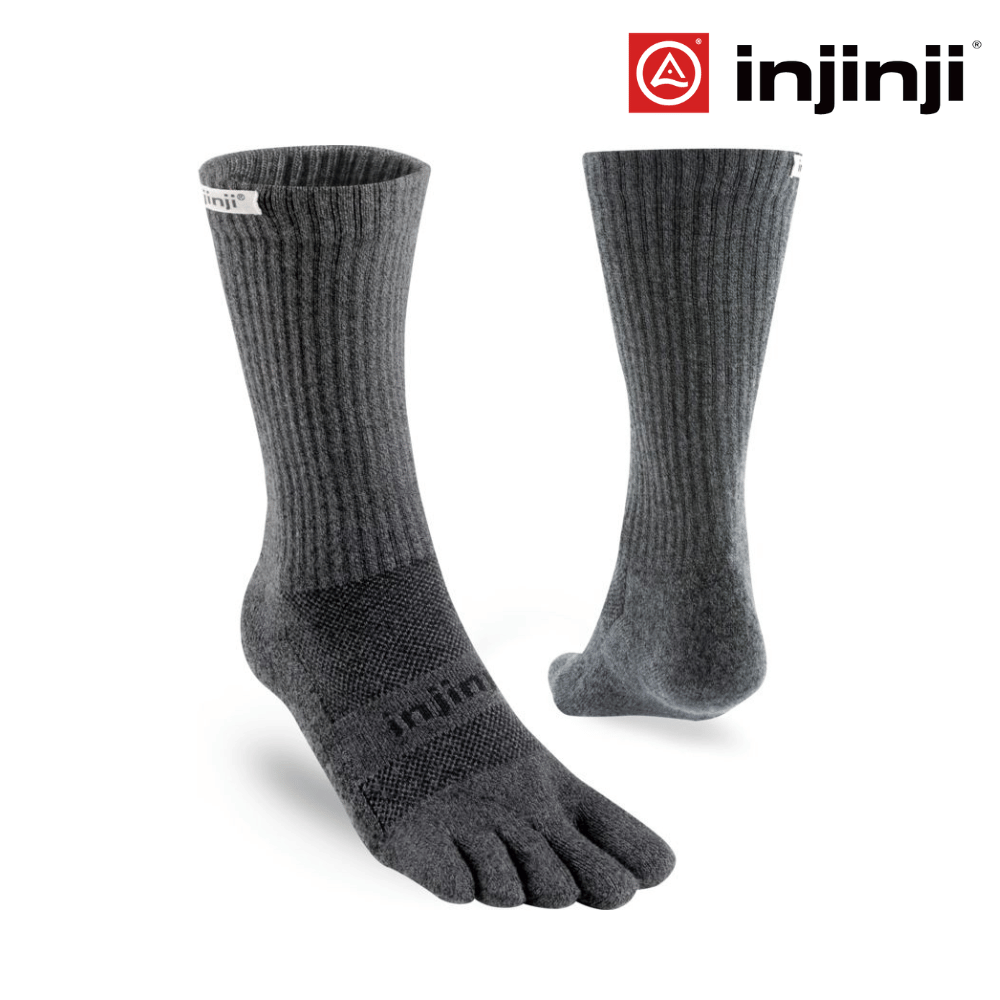 Injinji Trail Midweight Crew Coolmax - Granite