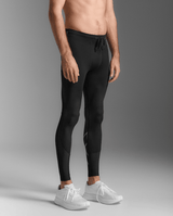 2XU Men Aero Mesh Compression Tights - Black / Silver Reflective