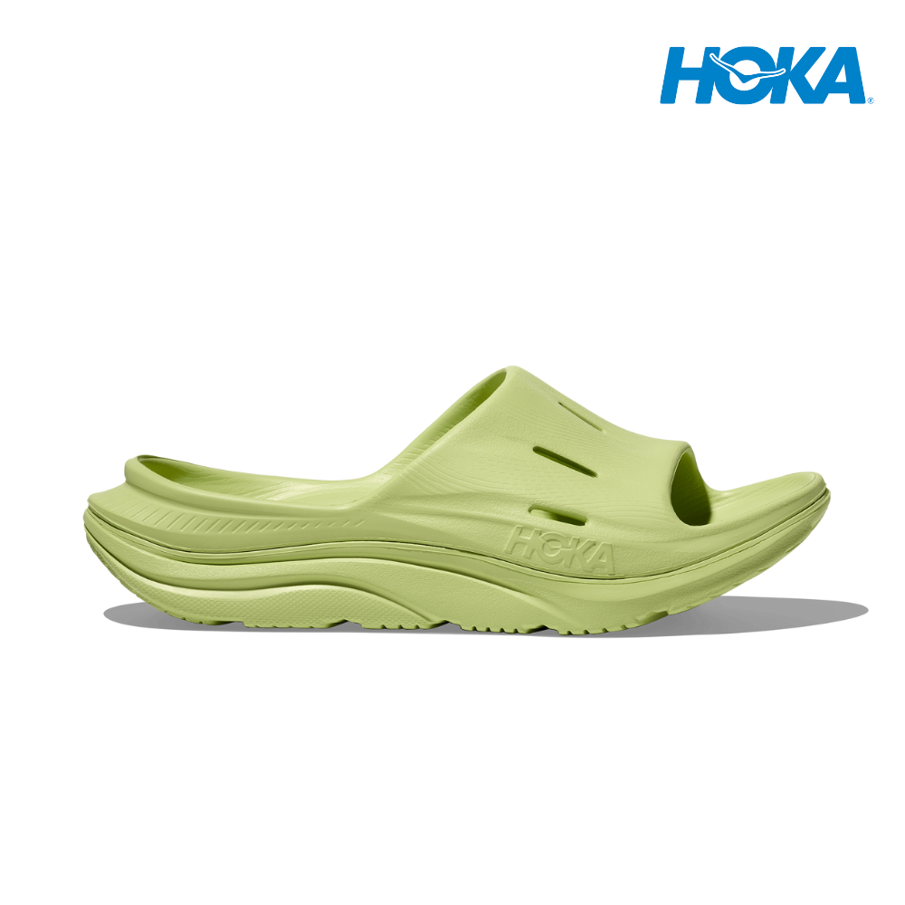 HOKA Unisex Ora Recovery Slide 3 - Honey Dew / Honey Dew