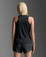 2XU Women Aero Mesh Singlet - Black / Silver Reflective