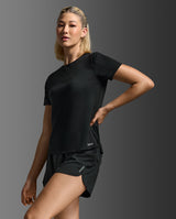 2XU Women Aero Mesh Tee - Black / Silver Reflective