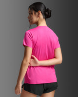 2XU Women Light Speed Tech Tee - Fuchsia / Fuchsia Reflective