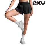 2XU Women Light Speed Hi-Rise 3 Inch Short - Black / Black Reflective