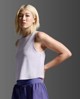 2XU Women Aero Mesh Crop Tank - Virtual Violet / Violet Reflective