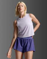 2XU Women Aero Mesh Crop Tank - Virtual Violet / Violet Reflective