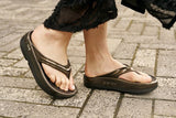 OOFOS Women OOmega Luxe Sandal - Titanium Mirror