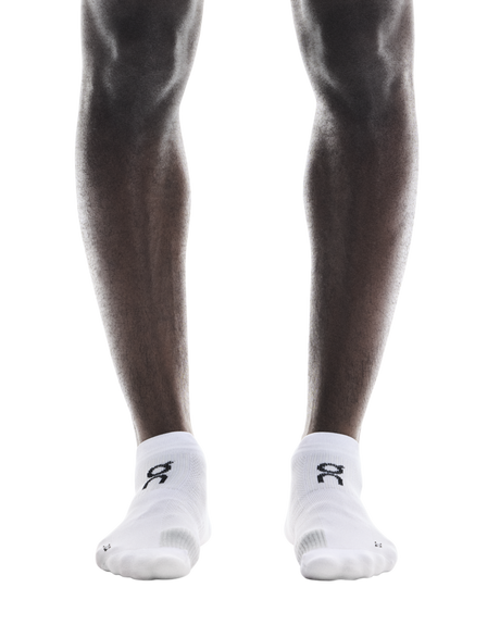 On Unisex Performance Run Sock Low - White / Glacier