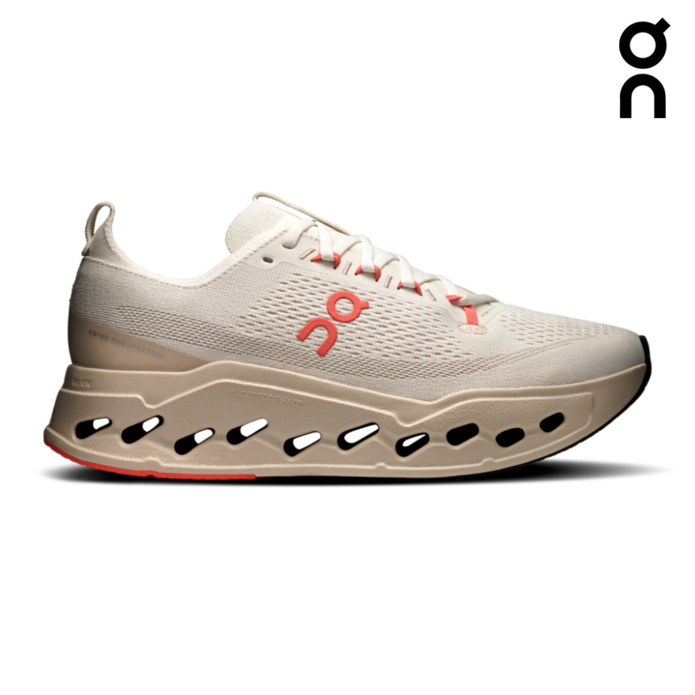 On Women Cloudsurfer Max - Ivory / Salmon