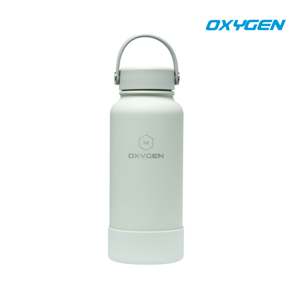 Oxygen Talon 1000ml Stainless Steel Bottle - Light Grey