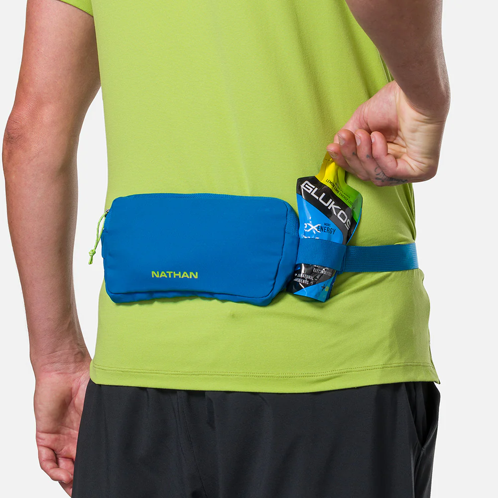 Nathan Sports Marathon Pack 3.0 Waist Pack - Deep Blue / Finish Lime