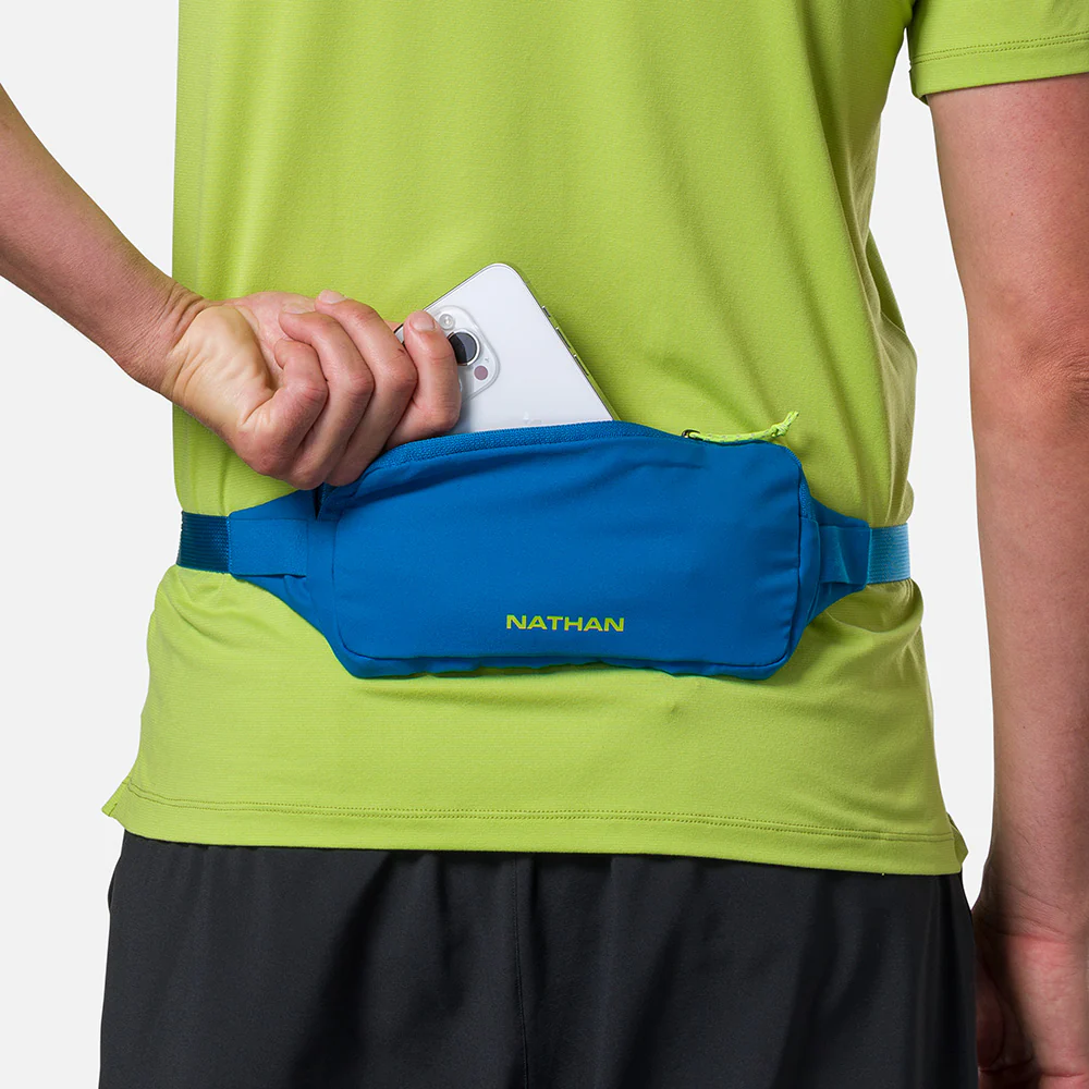 Nathan Sports Marathon Pack 3.0 Waist Pack - Deep Blue / Finish Lime